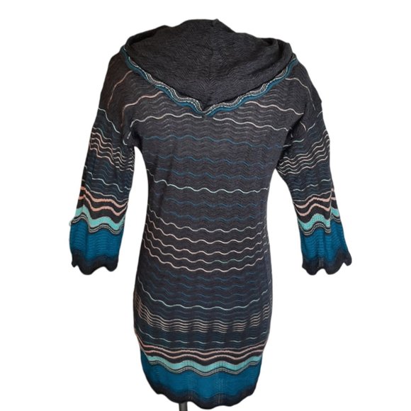 Missoni M Missoni Cowl Neck Wool Blend Knit Sweater Dress SZ 2 - Picture 3 of 11